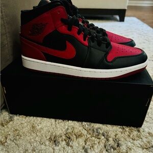Authentic Jordan 1 Mid “Banned” men’s size 10